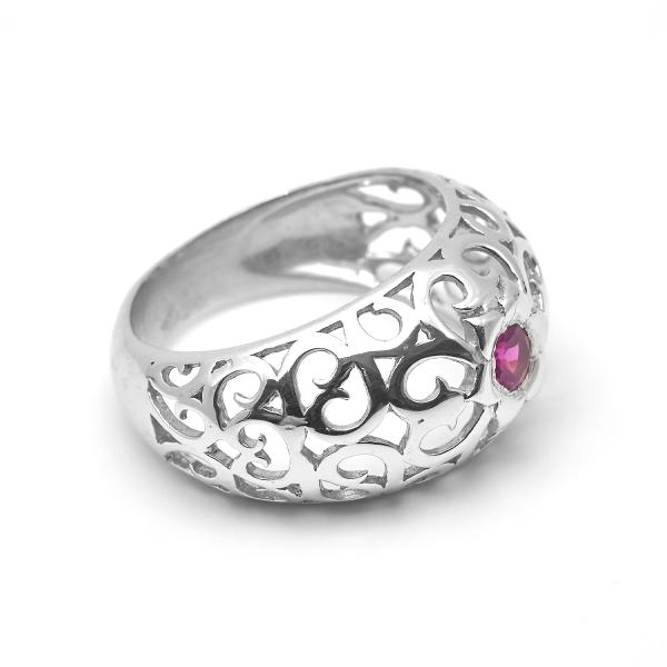 Bague rhodolite argent Batista